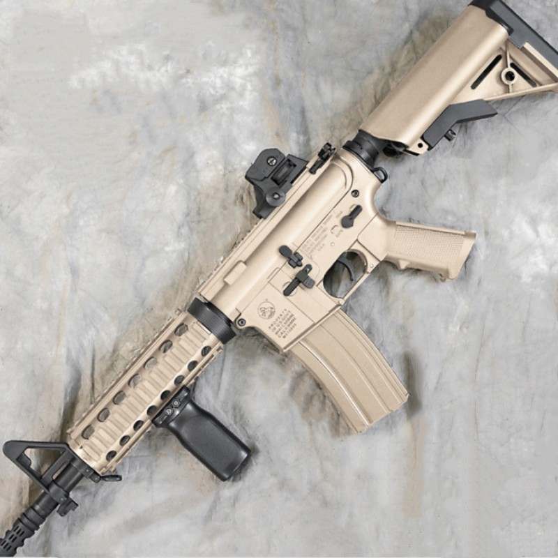 Fjs m4电动连发金齿升级空挂版科教道具模型玩具肥肥钢镚