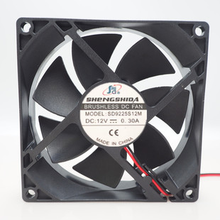 SD9225S12M 25MM变频器散热 0.30A 盛仕达9CM机柜风扇DC12V
