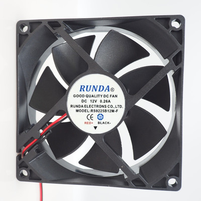 全新RUNDA RS9225B12M-F DC12V 0.25A 9cm电焊机 变频器散热风扇