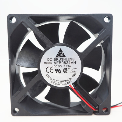 全新台达 8025 24V 0.21A AFB0824VH 2线 双滚珠 变频器散热风扇