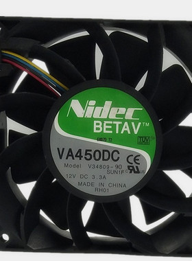 Nidec VA450DC V34809-90 12V 3.3A 12CM 12038 大风量高转速风扇