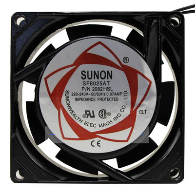 SUNON建准SF8025AT P/N 2082HSL机柜轴流风机220V工业散热风扇8cm