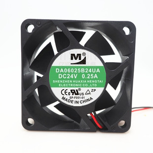6025 24v 0.25a 全新 2线 DA06025B24UA 6CM 变频器散热风扇 一盟