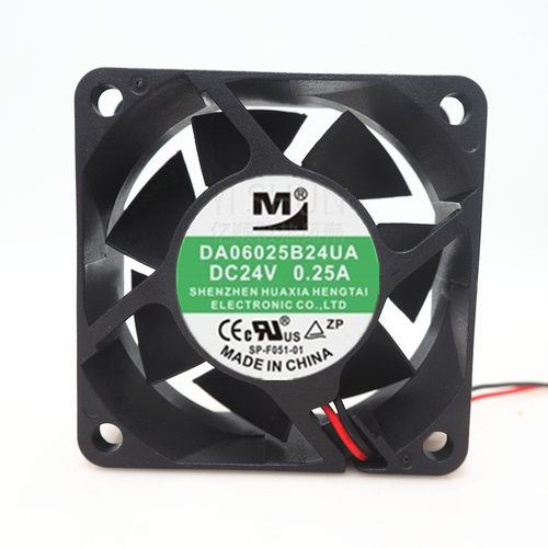 全新 一盟 DA06025B24UA 6025 24v 0.25a 6CM 2线 变频器散热风扇