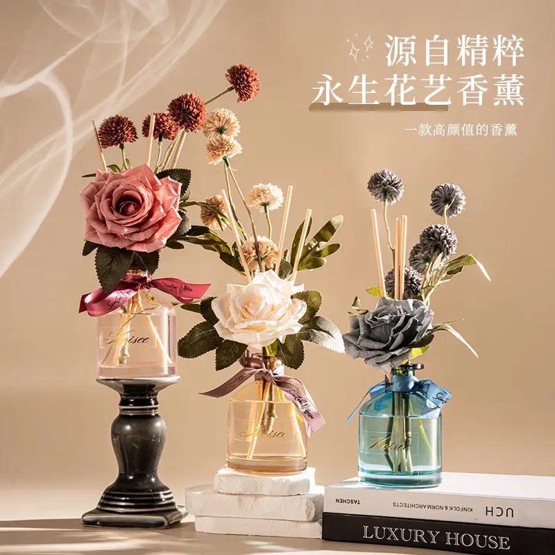 栀子花香薰摆件持久留香除臭