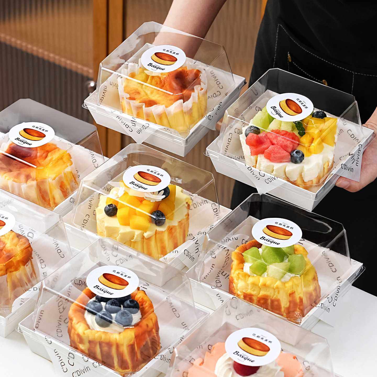 巴斯克蛋糕包装盒4寸加高提拉米苏切块甜品打包盒子油纸家用烘焙,节庆用品/礼品,蛋糕/烘焙装饰用品,淘宝优惠券,粉丝福利购,淘宝优惠卷