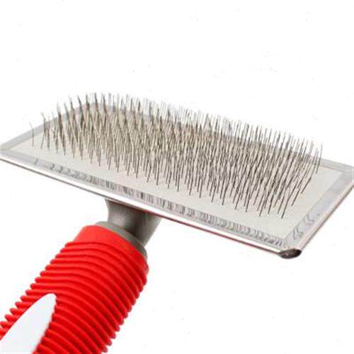 波波 彩色胶柄宠物针梳 狗梳子 螺纹梳子猫梳 狗针梳 宠物用品