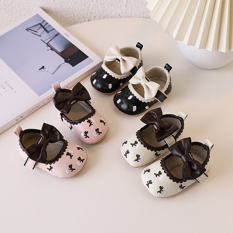 新生婴儿单鞋公主学步鞋3-6-12月百天周岁宝宝蝴蝶结软底婴儿鞋,童鞋/婴儿鞋/亲子鞋,婴儿步前鞋/袜鞋,淘宝优惠券,粉丝福利购,淘宝优惠卷