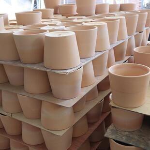 素烧陶瓷素胚花盆DIY手绘画多肉老桩绿植鲜花透气透水泥瓦陶土盆