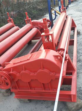 专业生产三辊轴卷板机 直径159壁厚10个钢板滚圆机 电动卷圆机