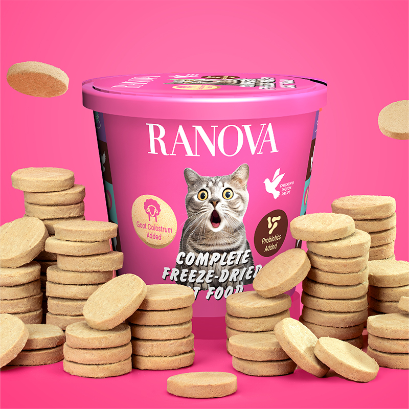 朗诺冻干猫零食乳鸽主食冻干桶猫粮抱抱桶小耳袋营养美味冻干饼