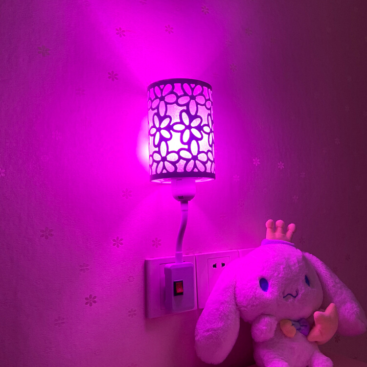LED创意插电气氛小夜灯温馨浪漫卧室床头夫妻氛围灯遥控喂奶壁灯