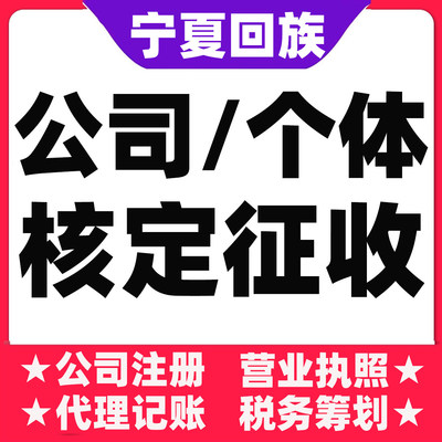 银川石嘴山吴忠中卫固原公司注册个体户大额核定双免园区挂靠