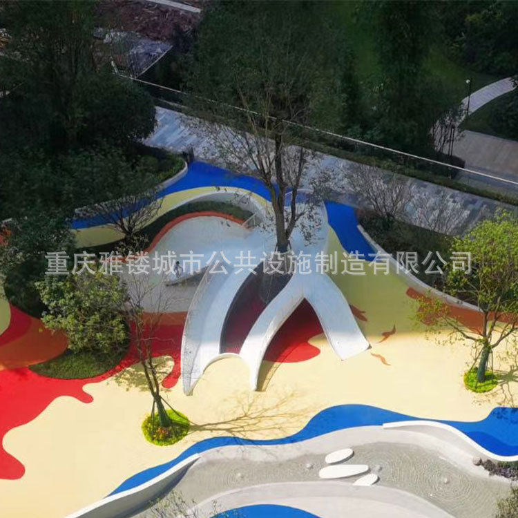 大型水上滑梯室外儿童组合滑梯鲸鱼造型滑滑梯小区游乐场所设施