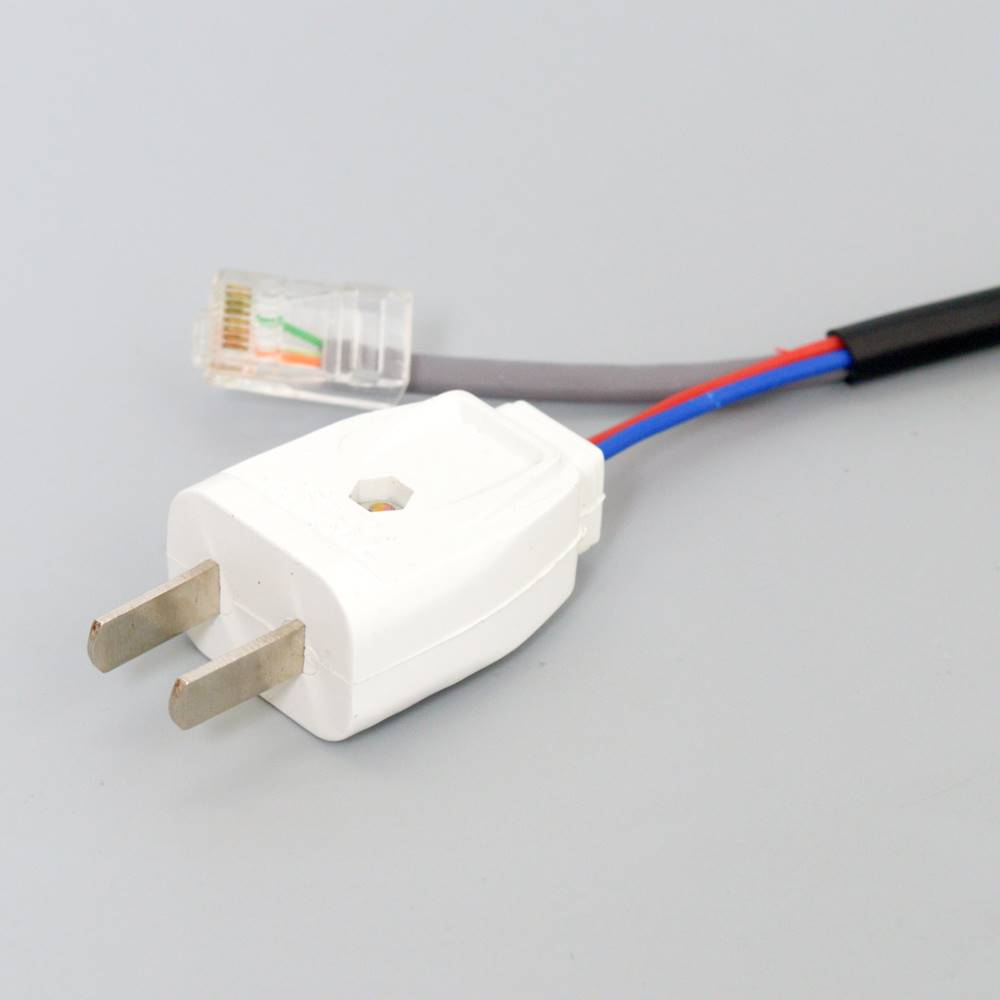 室内外4芯8芯网络线加带电源组合综合一体线分隔式纯无氧铜监控白