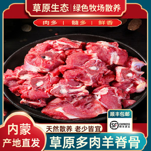 内蒙古多肉羊蝎子生鲜新鲜带肉羊脊骨羊肉火锅食材10斤商用冷冻