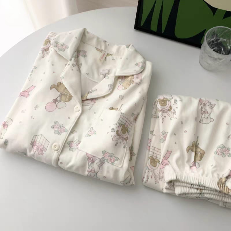 ins卡通小熊德绒睡衣女秋冬季家居服可外穿保暖宽松可爱两件套装,女士内衣/男士内衣/家居服,睡衣/家居服套装,淘宝优惠券,粉丝福利购,淘宝优惠卷