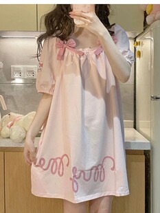 2023新款 网红甜美吊带睡裙女夏季 睡衣学生可爱蝴蝶结家居服可外穿