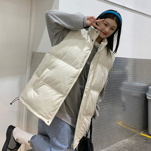 马甲男冬棉服女无袖外套羽绒棉马甲情侣保暖坎肩定制团购印字logo