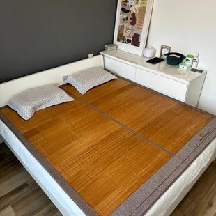 凉席夏天2025新款 竹席凉席学生宿舍单人夏季 双面可折叠枕头套凉爽