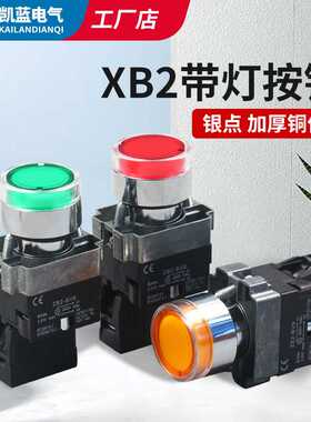 厂家XB2-BW3361C3462C绿色带灯按钮开关24V220V常开铜触点耐用