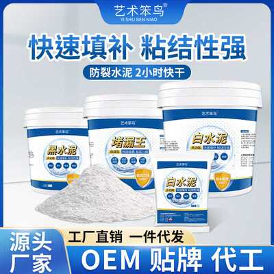 8白水泥425硅酸盐水泥快干瓷砖填缝砂浆速凝型堵漏王防水