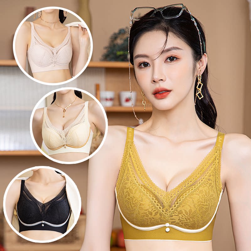 JM/中脉小胸聚拢文胸舒适塑形乳胶性感健康能量女士内衣5589图片