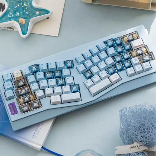 芝柿猫夏日小猫pbt+透明pc原创