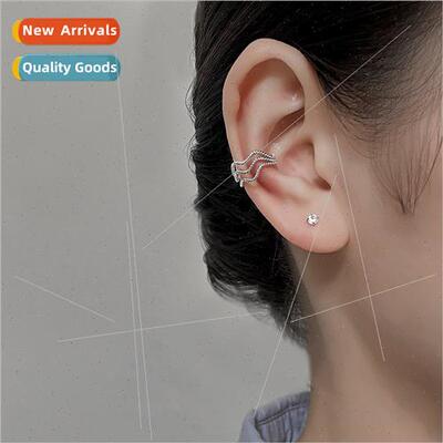 Braided twist wave three layer ear bone clip INS cold wind s