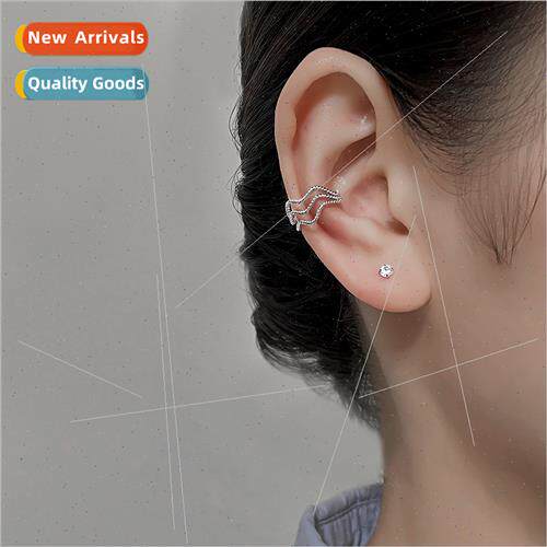 Braided twist wave three layer ear bone clip INS cold wind s