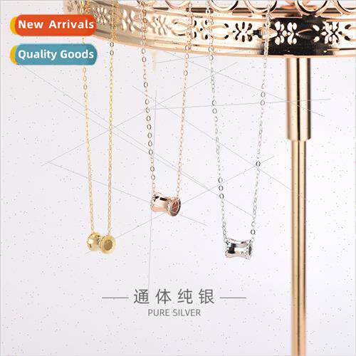 s925 silver faceted 2020 new choker necklace collarbone chai