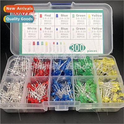 F3+5MLED light emting diode LED component box 5 colors red g