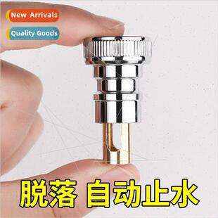 Washing machine faucet automatic stop valve to prevent falli