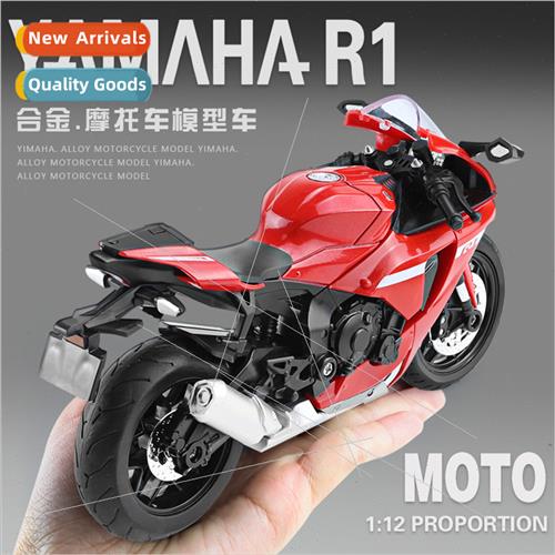 Boxed 1:12 Yamaha YZF-R1 alloy motorcycle model wh sound lig