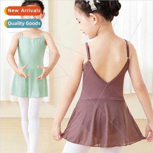 Childrens dance costumes girls halter ballet body su Chinese