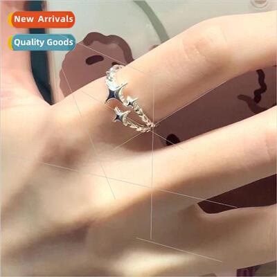 Star ring female ins tide niche mangosteen index finger ring