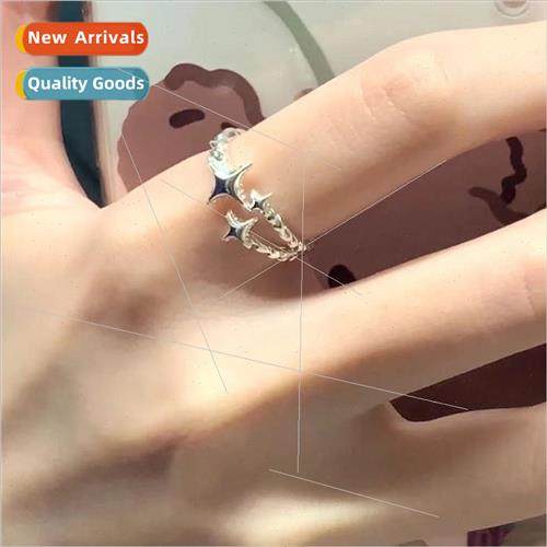 Star ring female ins tide niche mangosteen index finger ring
