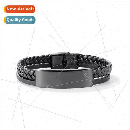 Europe Fashion Trend Set Hip Hop Men Classic Vintage Leather