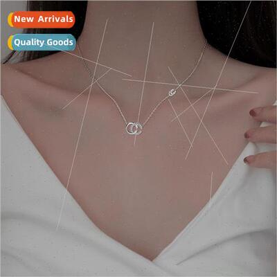 Korea chic necklace simple commuter student female flash dia