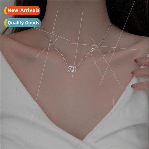 Korea chic necklace simple commuter student female flash dia
