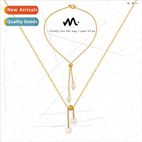 che ins tide model pearl necklace bracelet pendant square ch