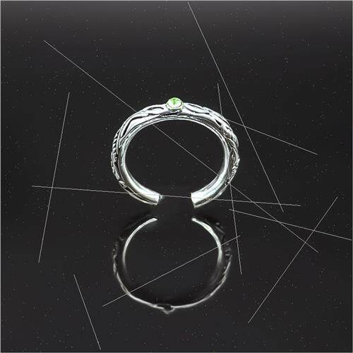Descending circle ring men women fashion Korea diamond alloy
