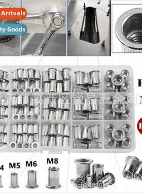 150pcs boxed Aluminum alloy flat head threaded rivet nut Riv