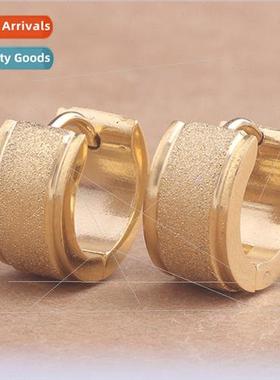 Europe popular simple tide men women frosted 7MM304 tanium s