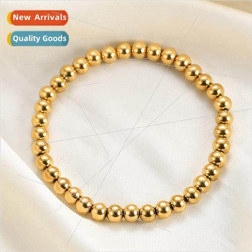 New 30415MM beads elastic rope simple tanium steel beaded br