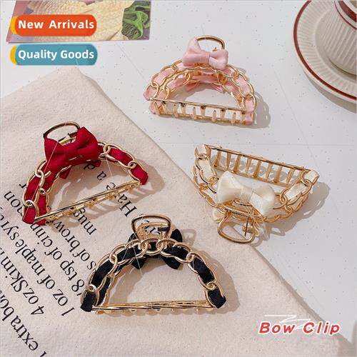 Korea metal grab clip large bow hair clip clip clip hair car