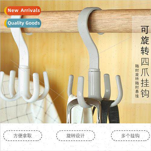 Creative four claws multifunctional hooks can be rotated to