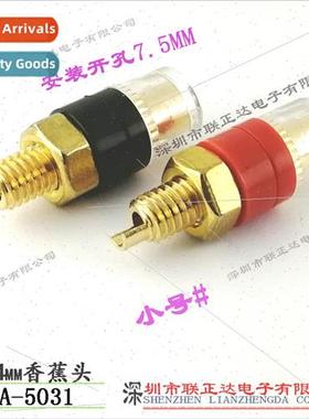 Gold-plated transparent 4mm banana head high current transpa