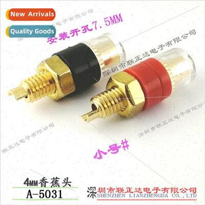 Gold-plated transparent 4mm banana head high current transpa