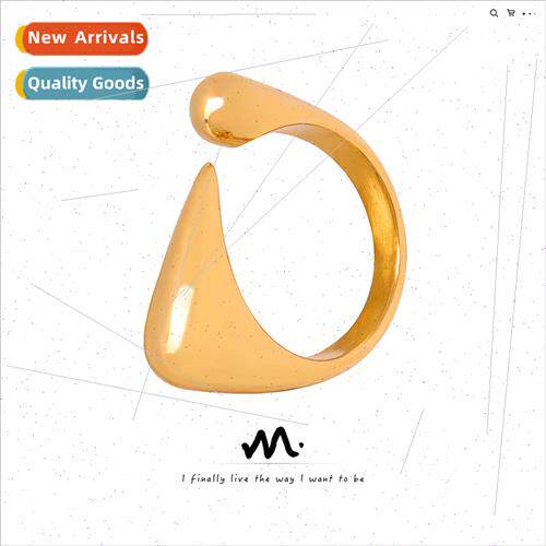 Europe new niche simple irregular geometric tanium steel gol